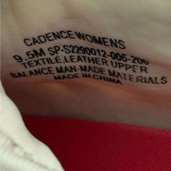 Spyder Beige and Red Sneakers Spyder Cadence Sneaker Sand Women’s Size 9.5 - Picture 8 of 14